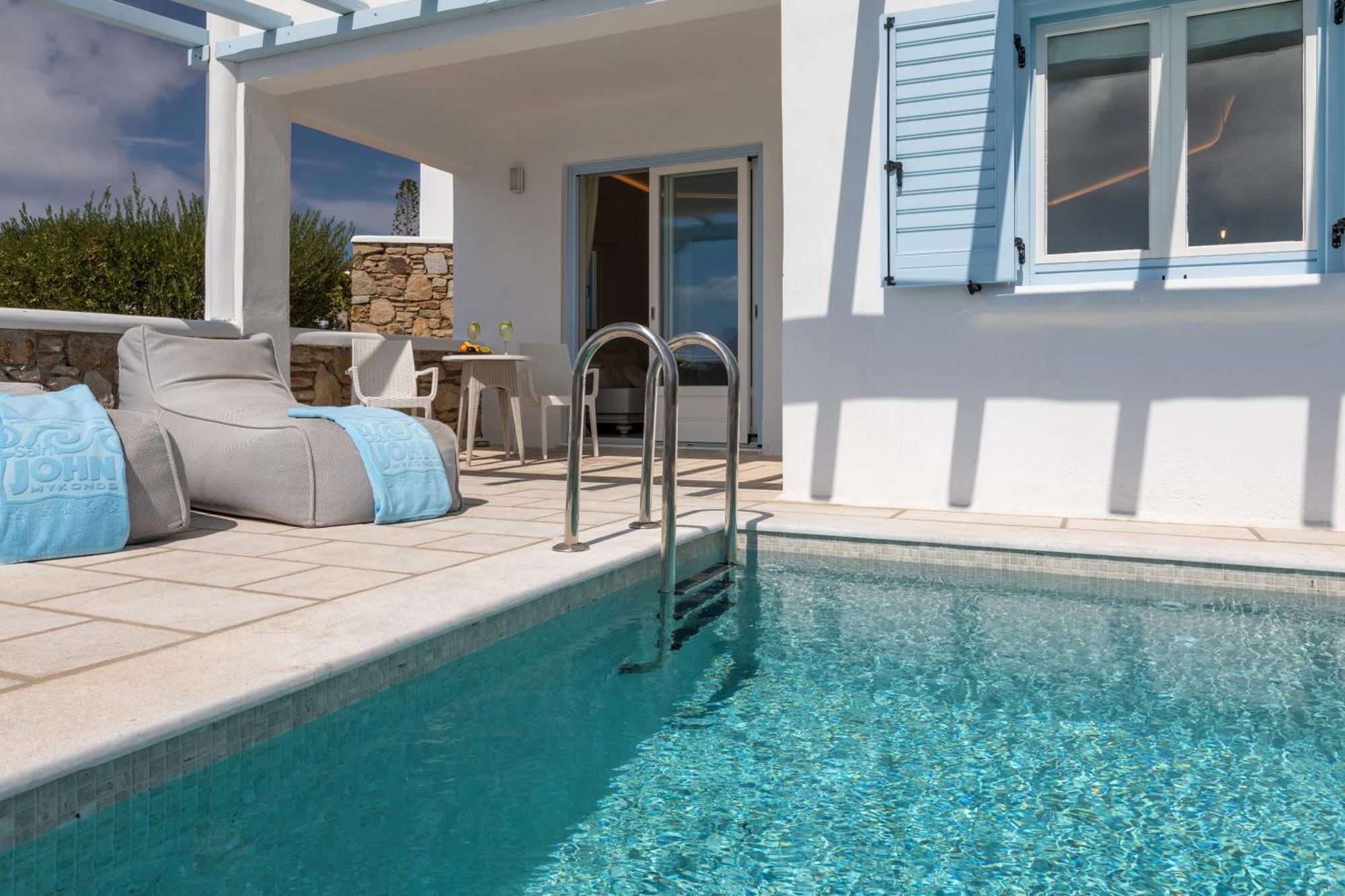 Agios Ioannis Diakoftis Saint John Hotel Villas & Spa מראה חיצוני תמונה Private pool at the hotel