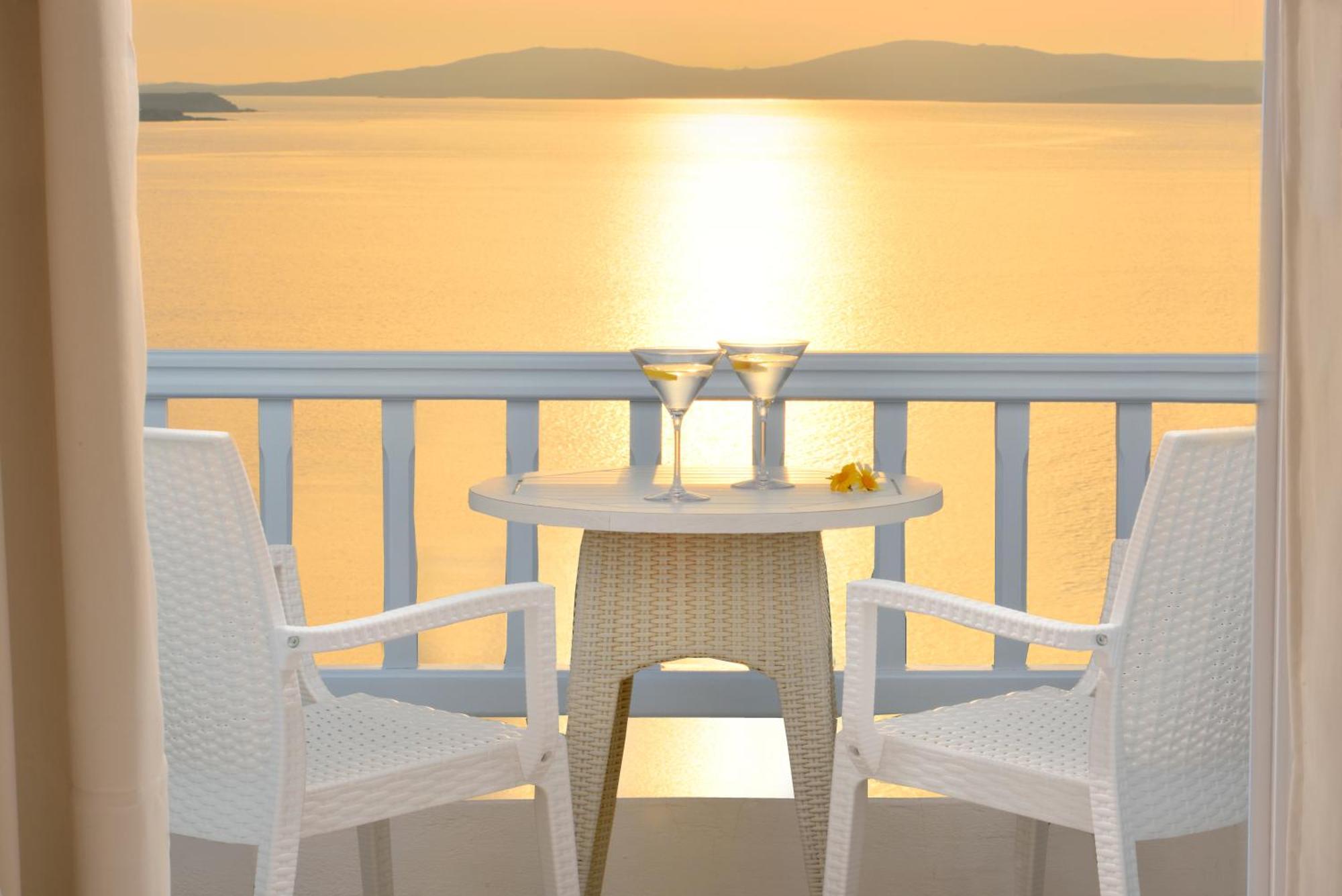 Agios Ioannis Diakoftis Saint John Hotel Villas & Spa חדר תמונה Sunset at the hotel